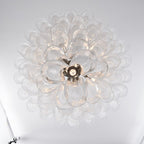 White Cloud Glass Petals Chandelier