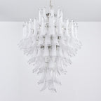 White Cloud Glass Petals Chandelier