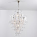 White Cloud Glass Petals Chandelier