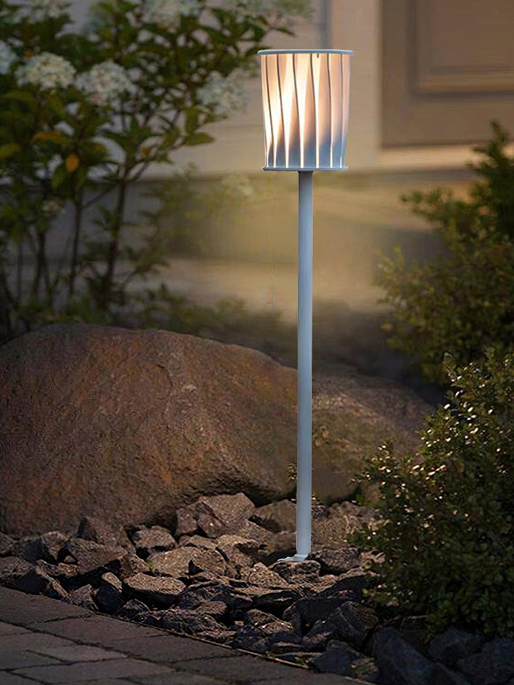 White Column Garden Light
