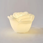 White Rose Shaped LED Table Lamp