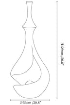 White Sere Vase Floor Lamp