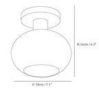 White Shell Ceiling Lamp