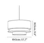 Willow Tiered Linen Pendant Lamp