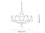 Willow Whisper Scalloped Pendant Lamp