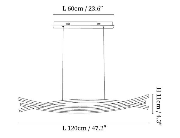 Wishbone LED Chandelier
