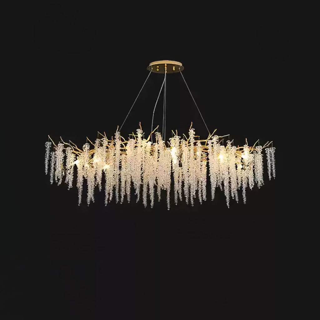 Wisteria Flower Crystal Chandelier