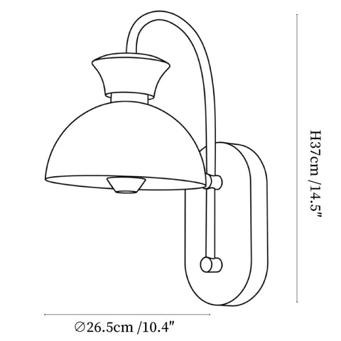 Wood Arc Wall Lamp