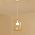Wood Bird Resin Pendant Light