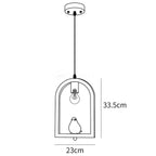 Wood Bird Resin Pendant Light