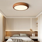 Wood Grain Round Ceiling Lamp