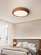 Wood Grain Round Ceiling Lamp