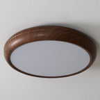 Wood Grain Round Ceiling Lamp