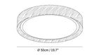 Wood Grain Round Ceiling Lamp