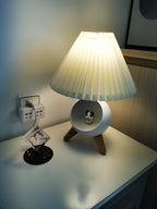 Wood Small Table Lamp