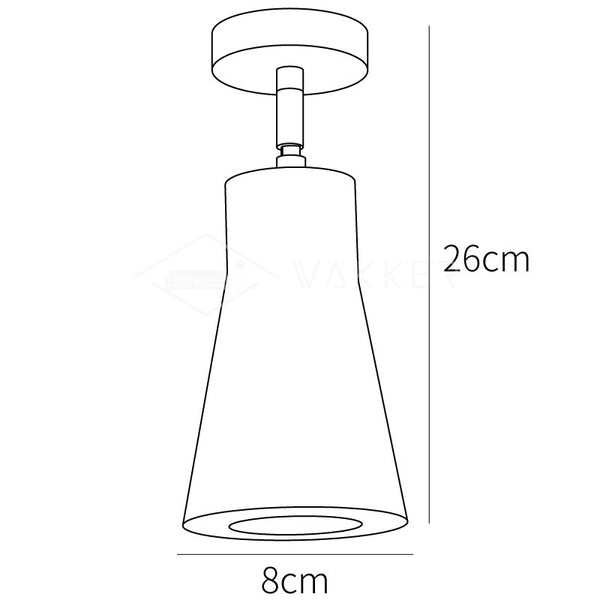 Wood Track Ceiling Lamp