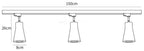Wood Track Ceiling Lamp