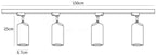 Wood Track Ceiling Lamp