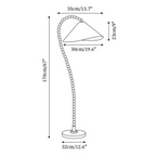 Wooden Bead Floor Lamp