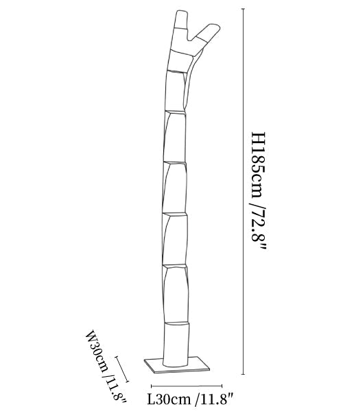 Wooden Branch Candle Tower