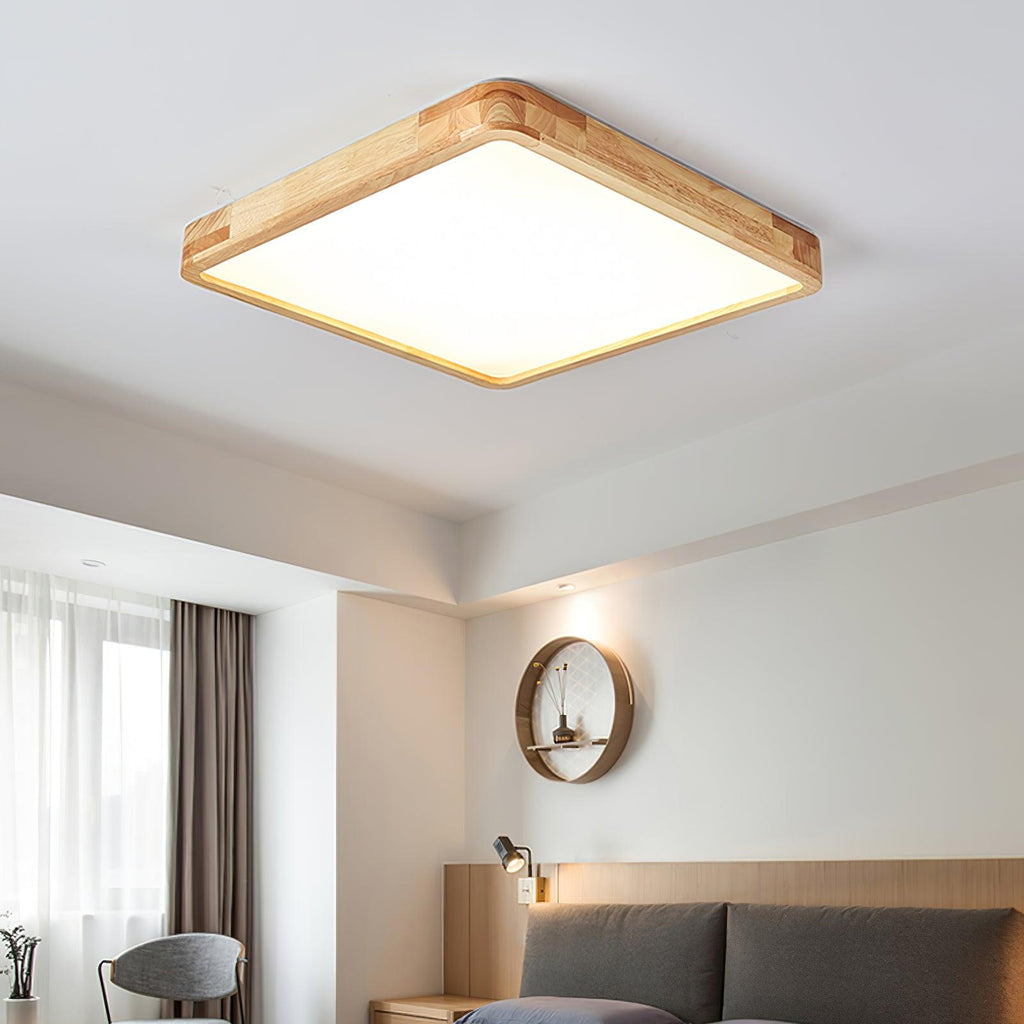 Wooden Geometric Ceiling Light