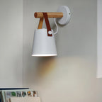 Wooden Conical Wall Light