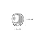 Wooden Orb Pendant Lamp