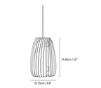 Wooden Orb Pendant Lamp