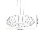 Wooden Patchwork Ring Chandelier