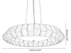 Wooden Patchwork Ring Chandelier