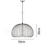 Wooden Pumpkin Pendant Lamp
