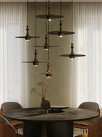 Wooden Spin Pendant Light