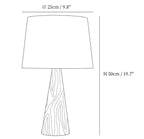 Wooden Vase Table Lamp