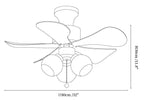 Woodgrain Charm Ceiling Fan Light