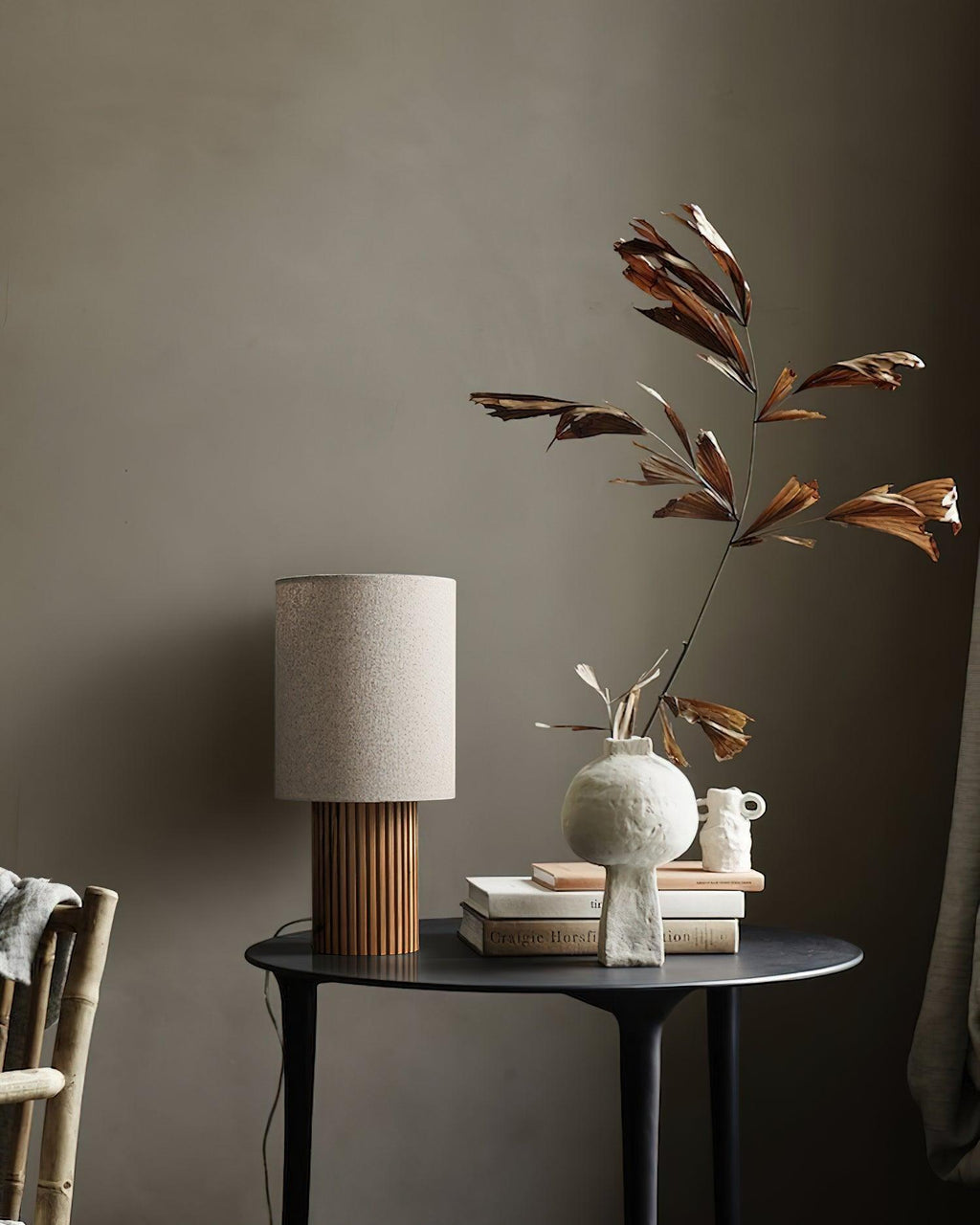 Log Standing Table Lamp