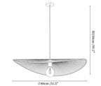 Woven Leaf Pendant Light