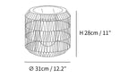 Woven Rattan Outdoor Lamp