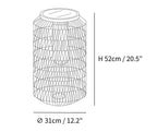 Woven Rattan Outdoor Lamp