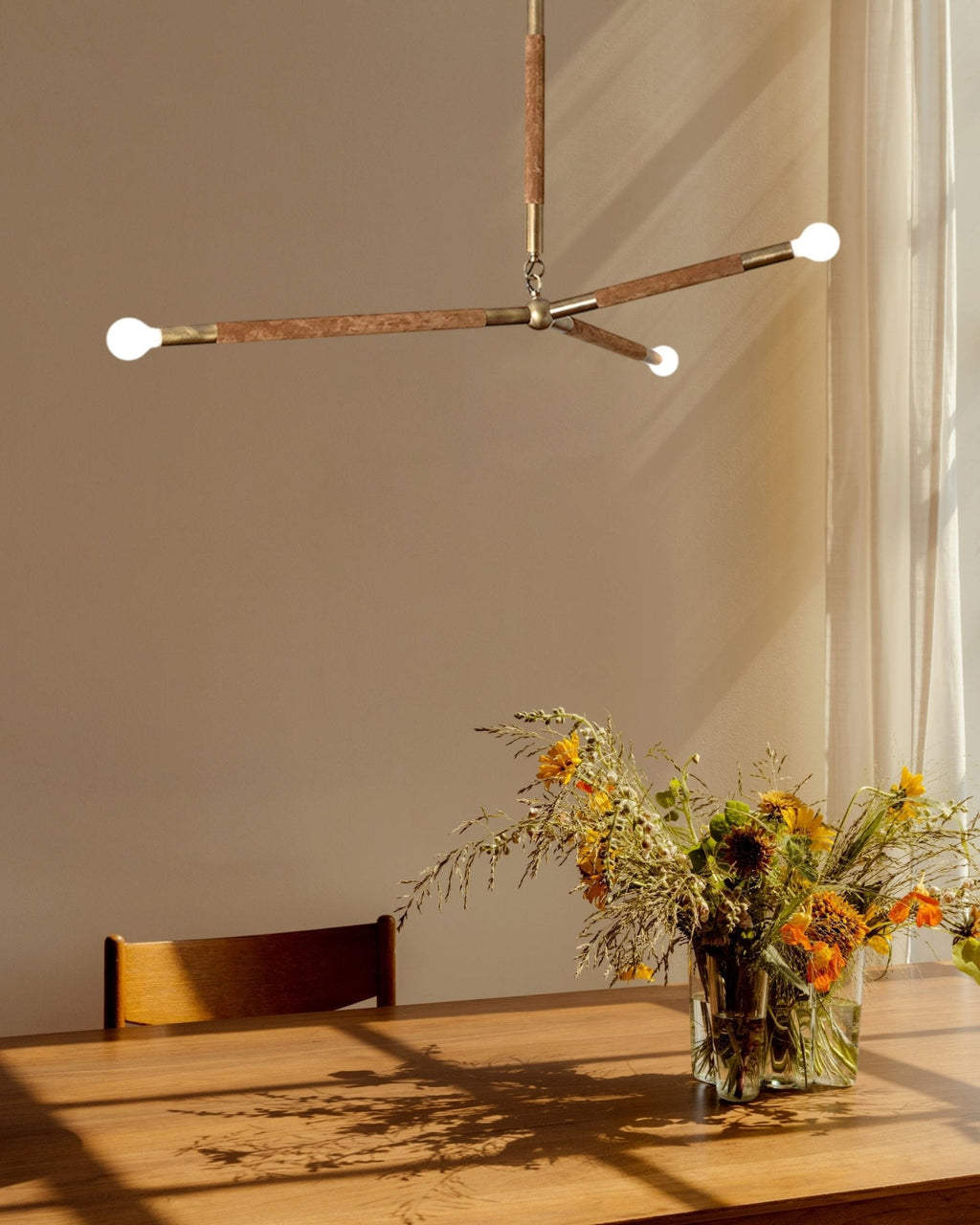 Wrapped Linear Chandelier