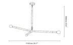 Wrapped Linear Chandelier