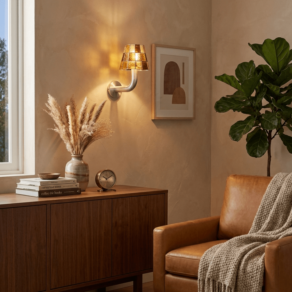 Wren Faceted Glass Wall Sconce