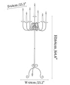 Wrought Iron Floor Candelabra
