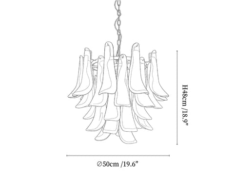 Xiravo Glass Chandelier