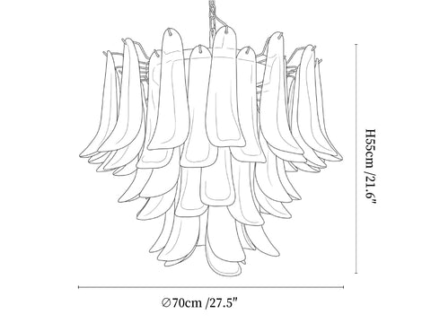 Xiravo Glass Chandelier