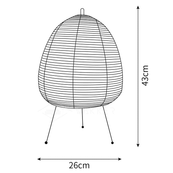 Japanese Lantern Table Lamp