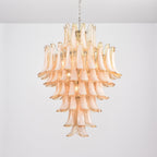 Amber Cloud Murano Glass Petals Chandelier