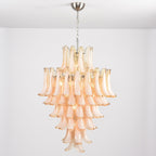 Amber Cloud Murano Glass Petals Chandelier