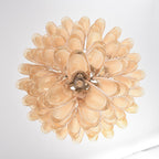 Amber Cloud Murano Glass Petals Chandelier