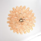 Amber Cloud Murano Glass Petals Chandelier