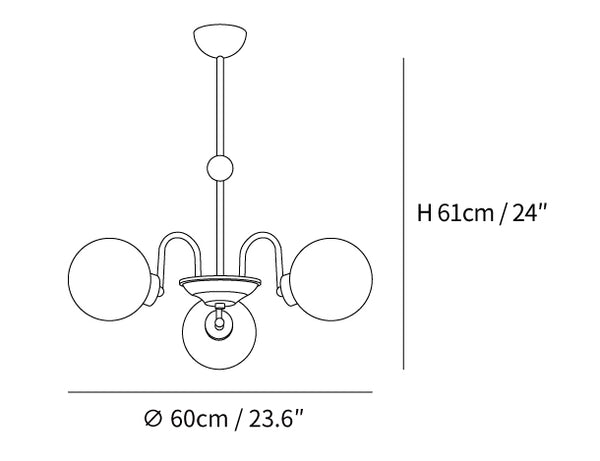 Yisu Brass Chandelier
